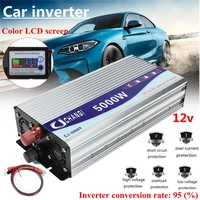 car inverter 12v24v48v 220v 5000w 10000w peak modified sine wave power voltage transformer inverter converter lcd display