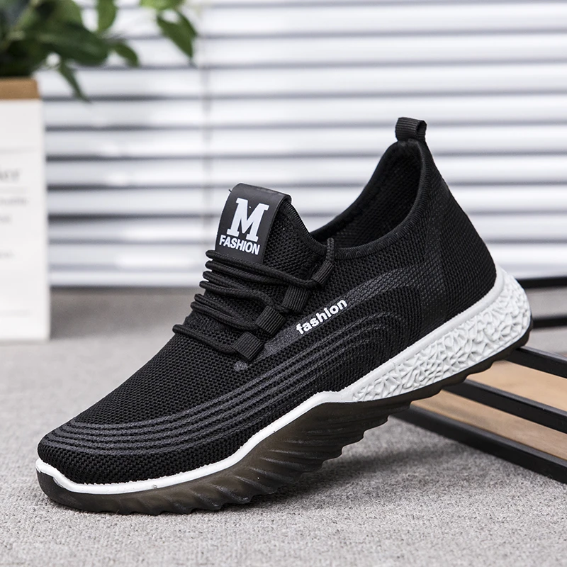 Модная мужская обувь на толстой подошве Кроссовки для бега Мужская дышащая