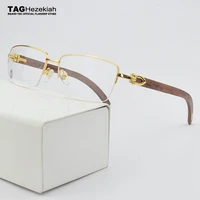 2021 titanium glasses frame men fashion luxury brand eye glasses frames for women retro myopia computer spectacle frames wooden