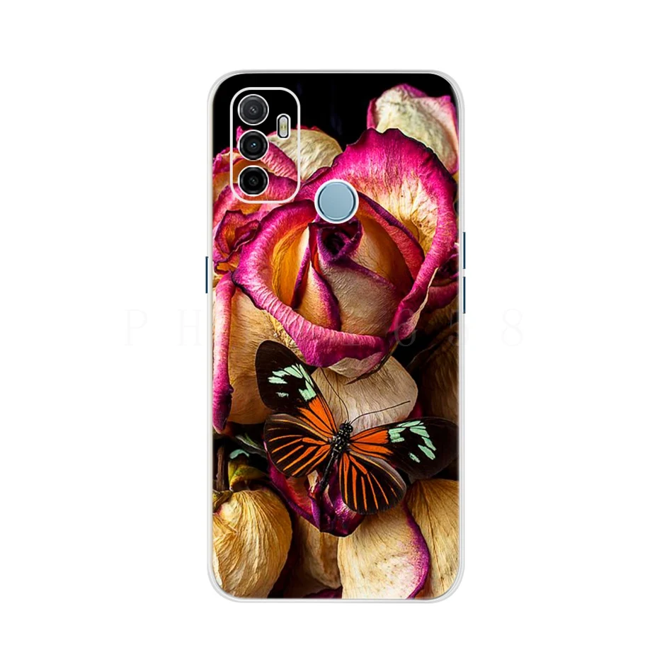 For Oppo A53 Case Cute Cat Painted Cover For Oppo A53 Phone Cases CPH2127 OppoA53 Full Coque Bumper 6.5'' Oppo A 53 Phone Fundas oppo cover