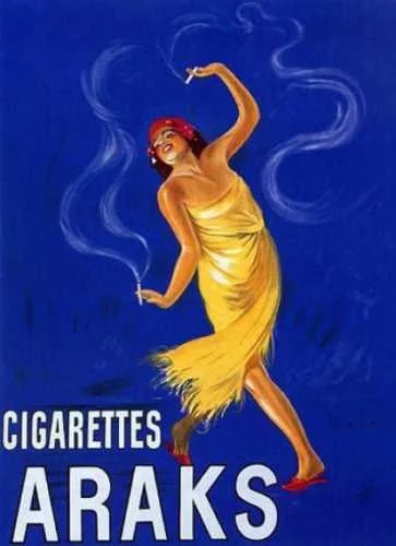 

Araks Leonetto Cappiello Cigarettes (1910) Reproduction Metal Tin Sign Poster
