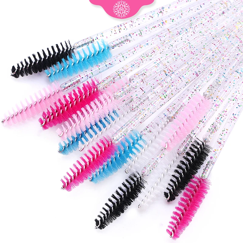 Кисти для макияжа цветов радуги с украшением в виде кристаллов кисть бровей туши