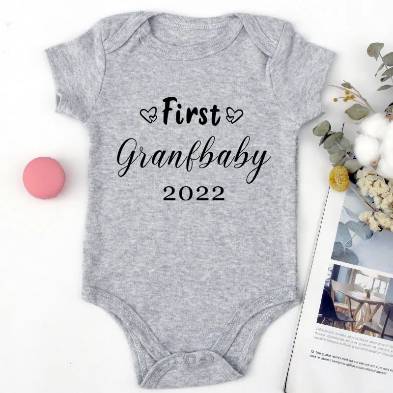 Комбинезон хлопковый для новорожденных First Grandbaby 2022 | Боди