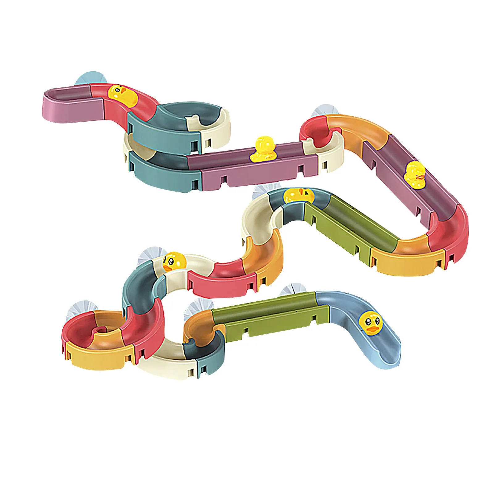 

Baby Bathing Toy Water Spray Sprinkler Bath Toys Fun DIY Slide Indoor Waterfalls Track Stick to Wall Water Bathtub Toy Gifts#2