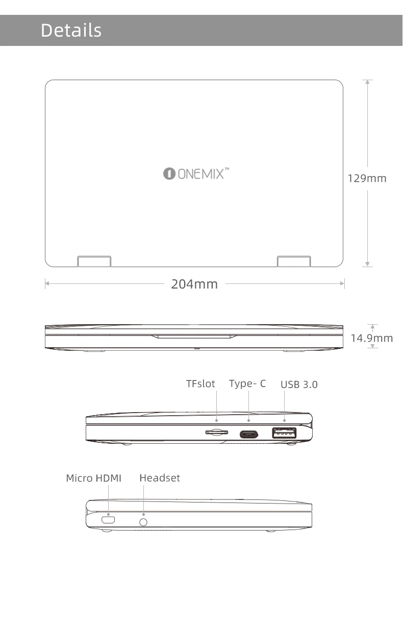 Топ ноутбук 8,4 дюймов Mix3Pro планшетный ПК intel quad core i5 10210Y 6M cache Backlitkeybaod Bluetooth 5G ips экран 16G 512G EMMC