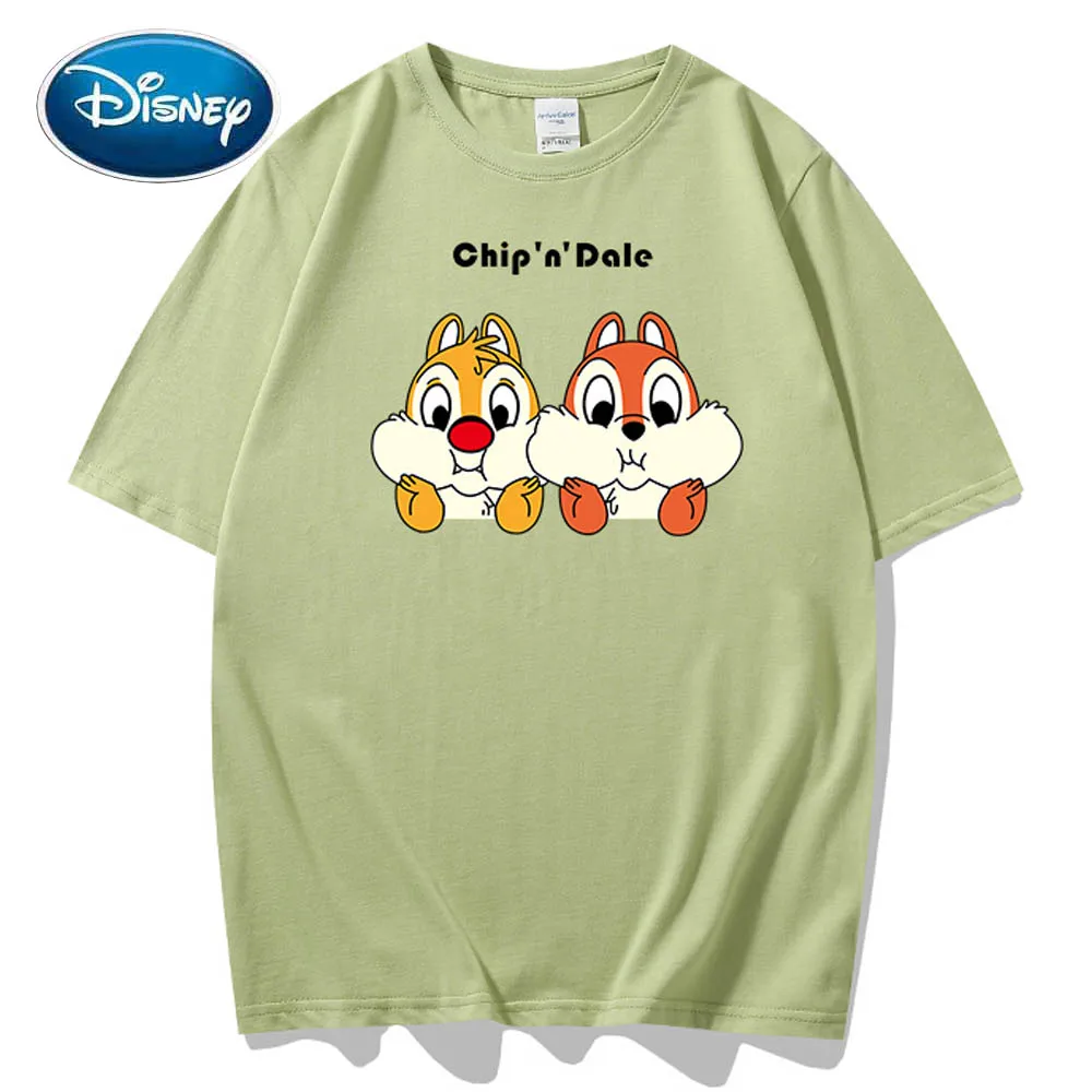 Дисней милый чип и Дейл Chipmunk письмо мультфильм печати пары Унисекс Женская