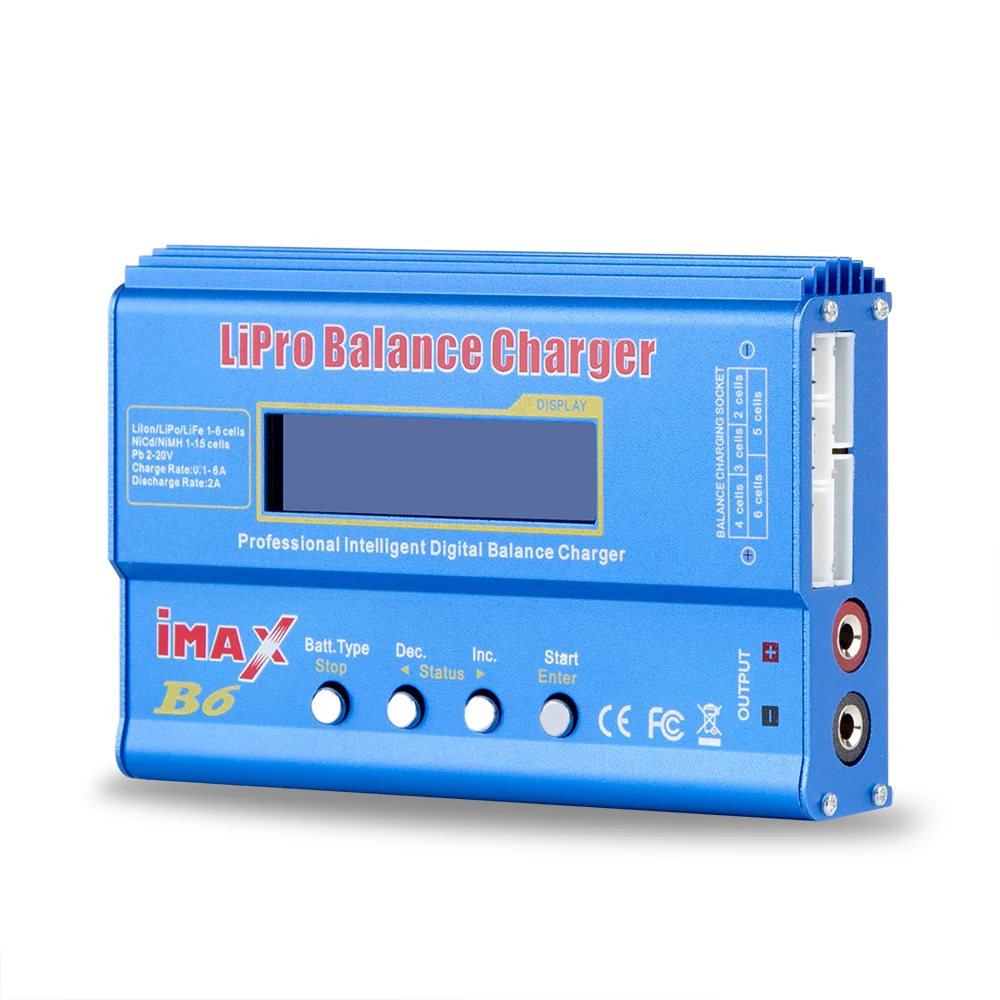 Цифровое балансирующее зарядное устройство IMAX B6 80 Вт 1-6S Lipo NiMH Зарядное Dis для Gaoneng