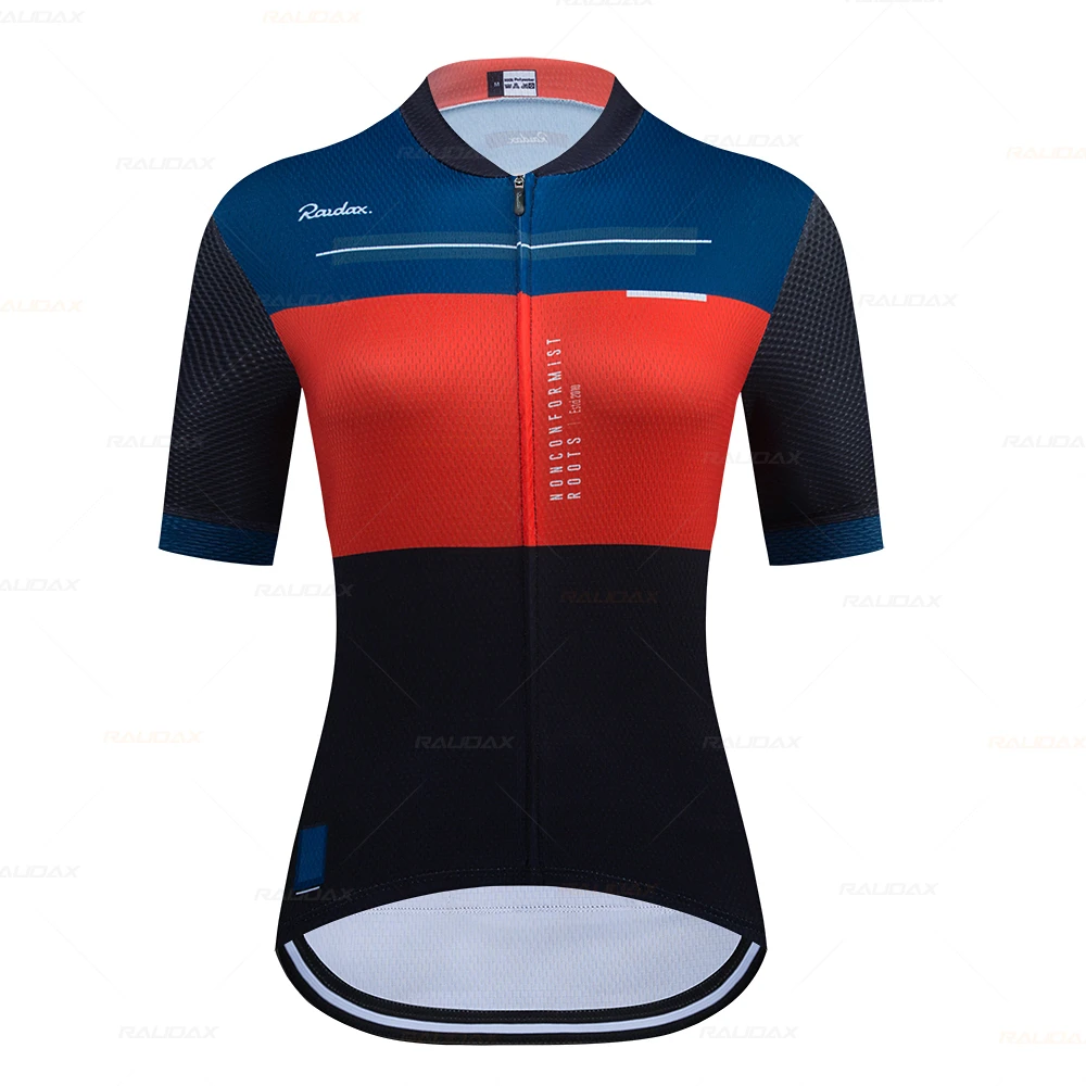 

2021 Women Summer Cycling Jersey Raudax Breathable MTB Bicycle Cycling Clothing Mountain Bike Wear Clothes Maillot Ropa Ciclismo