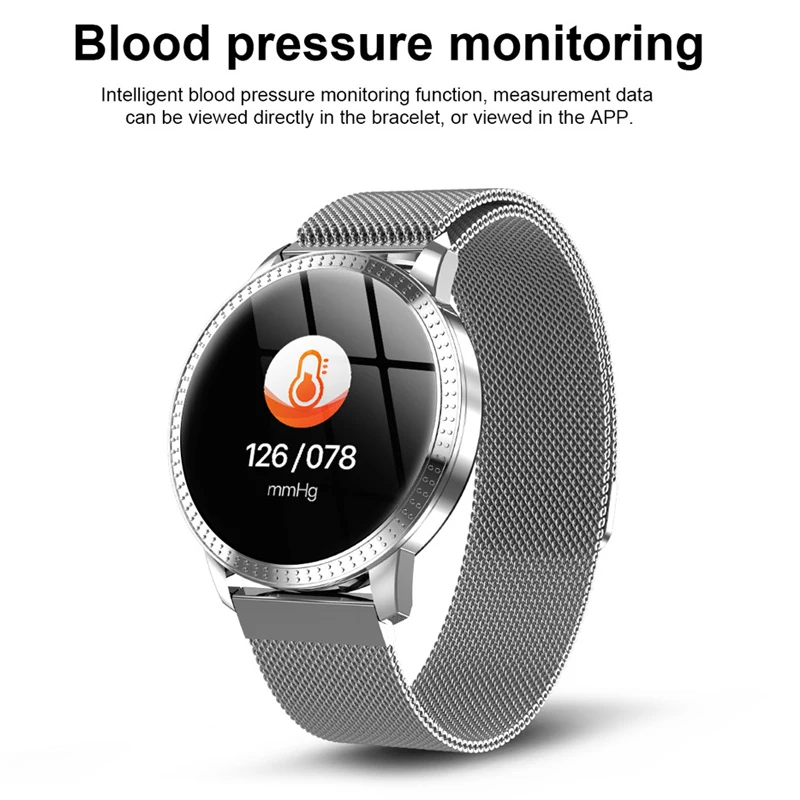 New Tempered Glass Smart Watch Blood Pressure Heart Rate Monitor Fitness Tracker Smartwatch connect Android Iphone 6 7 8 | Наручные часы