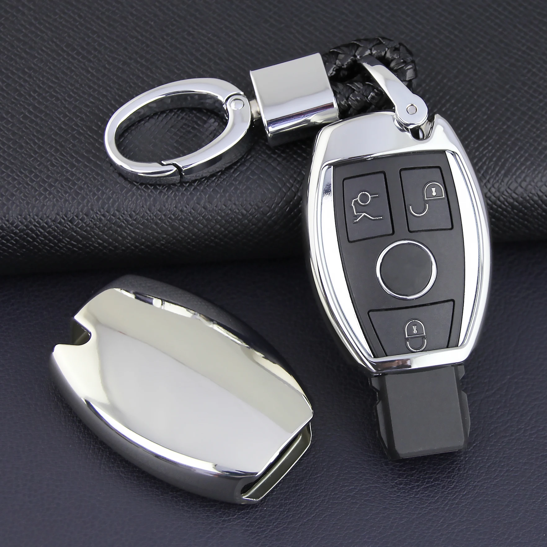 Чехол для автомобильного ключа брелок чехол цепочка Mercedes Benz A160 A180 C180 C200 C220 C300 E200