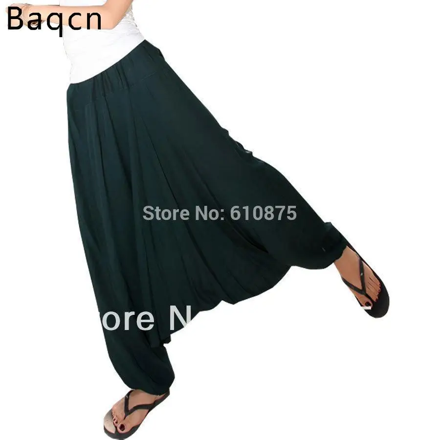 

Hot Sale Personalized Pants Solid Color Big Crotch Lantern Radish Skorts Hanging Harem Trousers