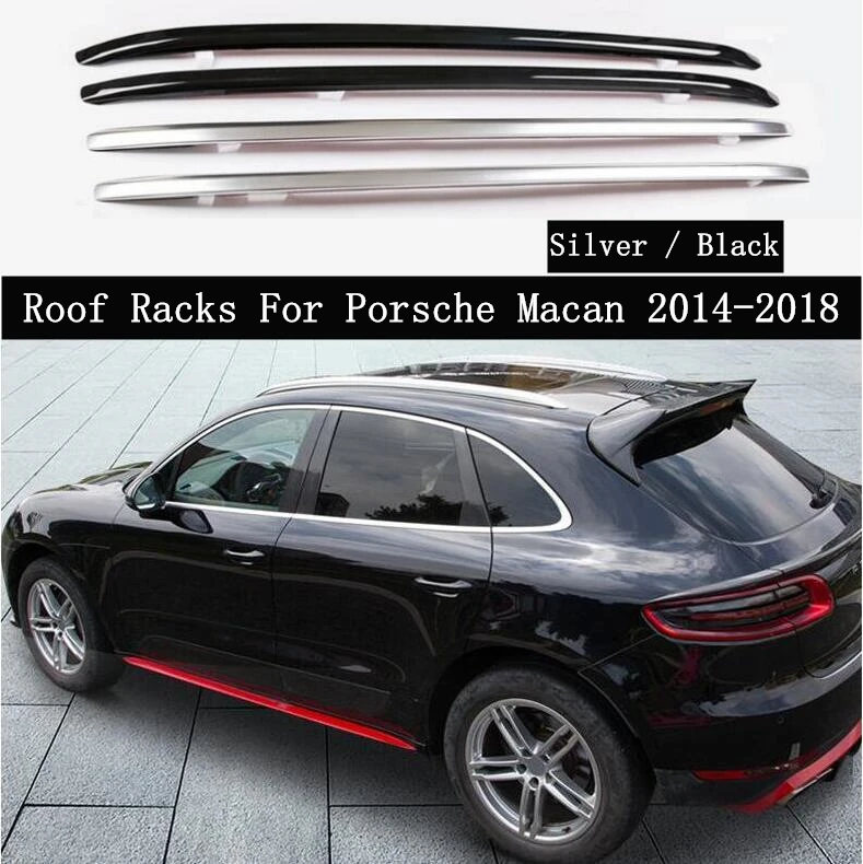 Багажник на крышу для Porsche Macan 2014 2015 2016 2017 2018 рейки из алюминиевого сплава багажник