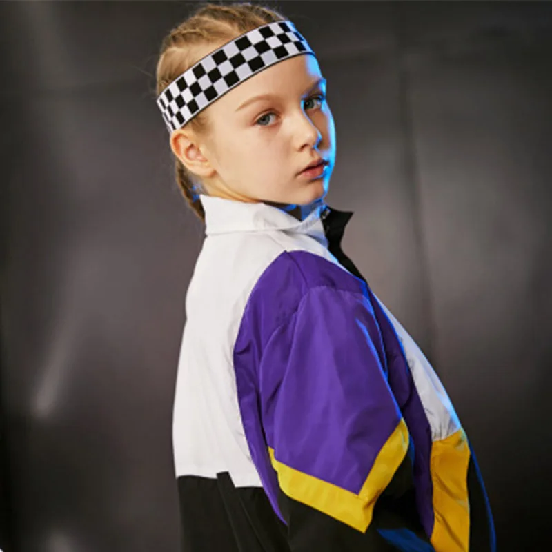 

Loose Jazz Dance Costume Kids Long Sleeve Fashion Hip Hop Stage Performance Clothing Street Dance Rave Outfit Boys Girl YB1139