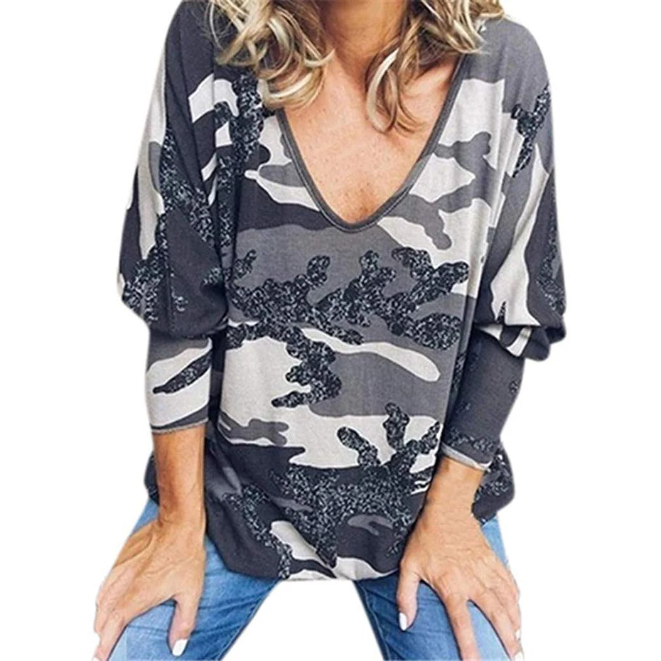 Женская Повседневная камуфляжная рубашка с леопардовым принтом Лоскутная