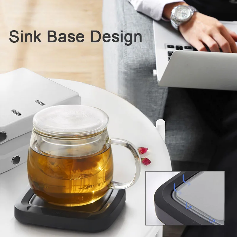 

Coffee Cup Mug PTC Heating Pad Warmer for Office Home Desktop Using Electric Beverage Warmer Plate for Cocoa Tea Water Milk