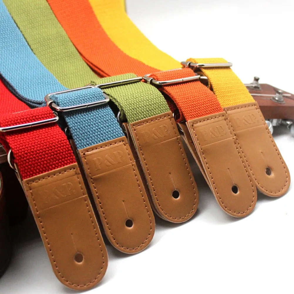 

Pure Cotton Ukulele Straps Pure Cotton Sling Ice Blue Fruit Green Orange Red Yellow Weave Unique Patterns Comfortable Soft