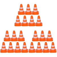 21pcs fine practical safe road cones mini roadblocks simulation traffic signs for kids