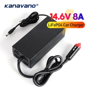 14 6v 8a lifepo4 charger 12v 8a lithium iron phosphate battery charger 14 4v battery smart charger for car charger free global shipping