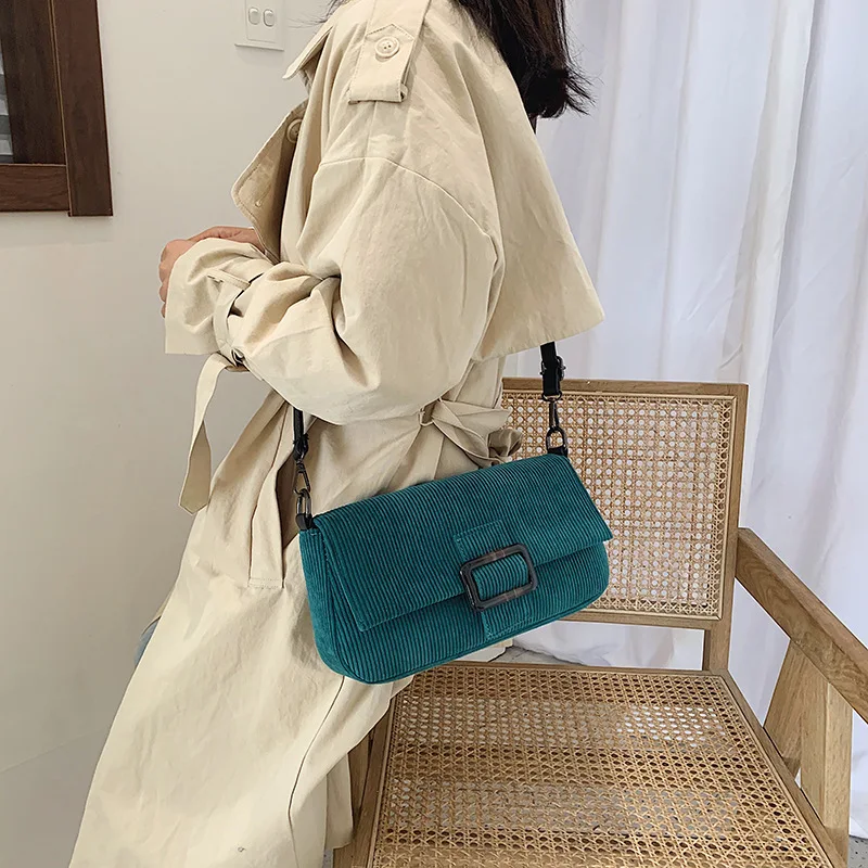 Fililuk Small Women Bag Fashion Corduroy Shoulder Korean Style Square Handbag Scrub Crossbody BIW384 PM49 | Багаж и сумки