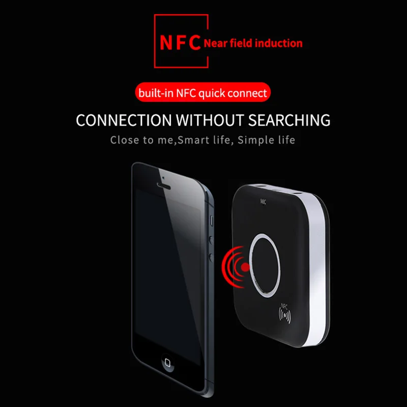Автомобильный Bluetooth приемник AUX 3 5 мм NFC 4 1 Беспроводной аудио адаптер для динамика