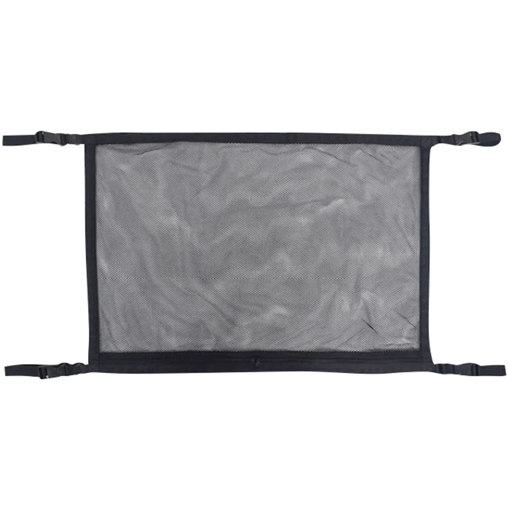 

1 Pc Car Ceiling Storage Net Pocket Car Fishing Rods Storage Mesh (Black)