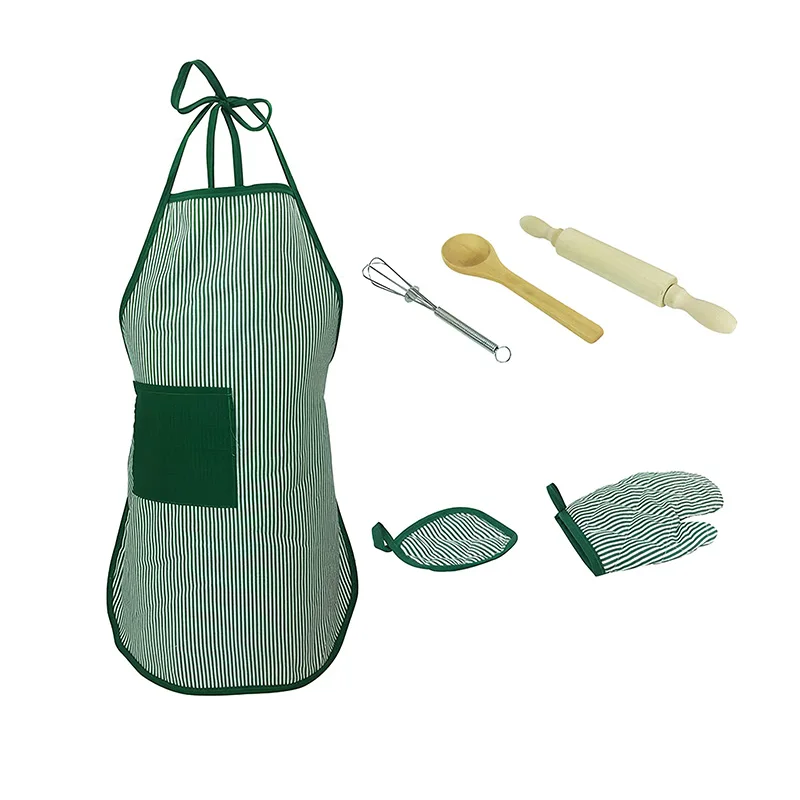 

Cooking Abundant Accessories Children Cake Cooking Practical Ability Simulation Baking Apron Cake Mold Set Play House Tool Set