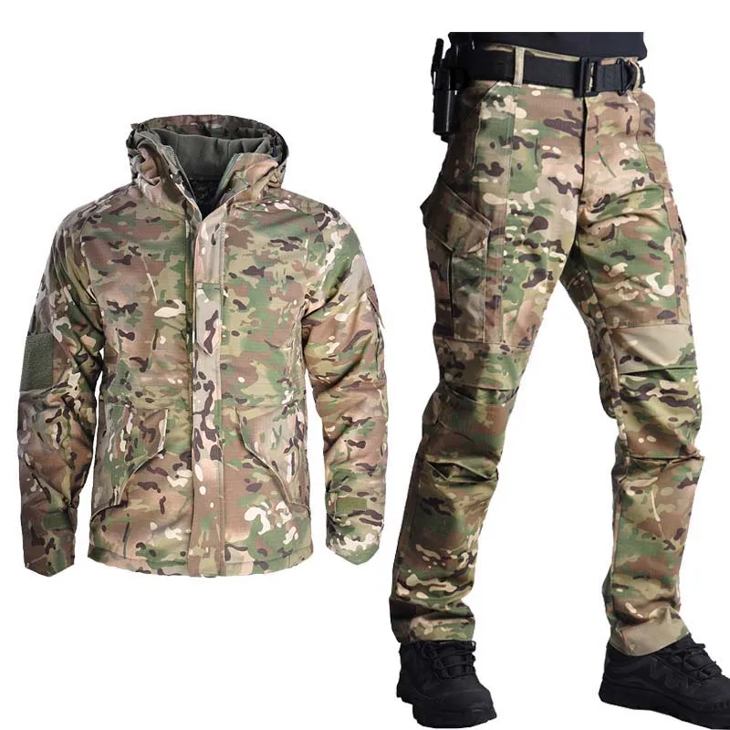 

Outdoor G8 Jacket Set with Pants Camouflage Military Army Tactical Uniform Combat Pants Hunting Clothes Airsoft Hunting Suit