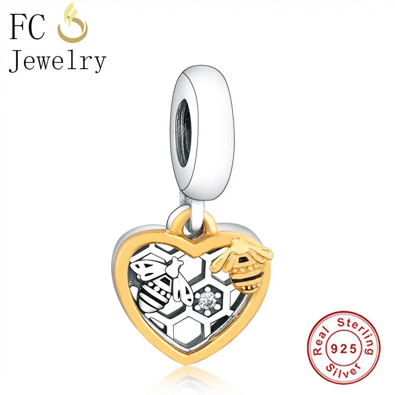 FC ювелирные изделия подходят оригинальный бренд талисманы браслет 925 Серебро