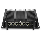 Мини-ПК Topton 6 ЛВС, процессор 10-го поколения Intel i7 i5 i3, AES-NI, RS232, безвентиляторный промышленный ПК pfSense, межсетевой маршрутизатор
