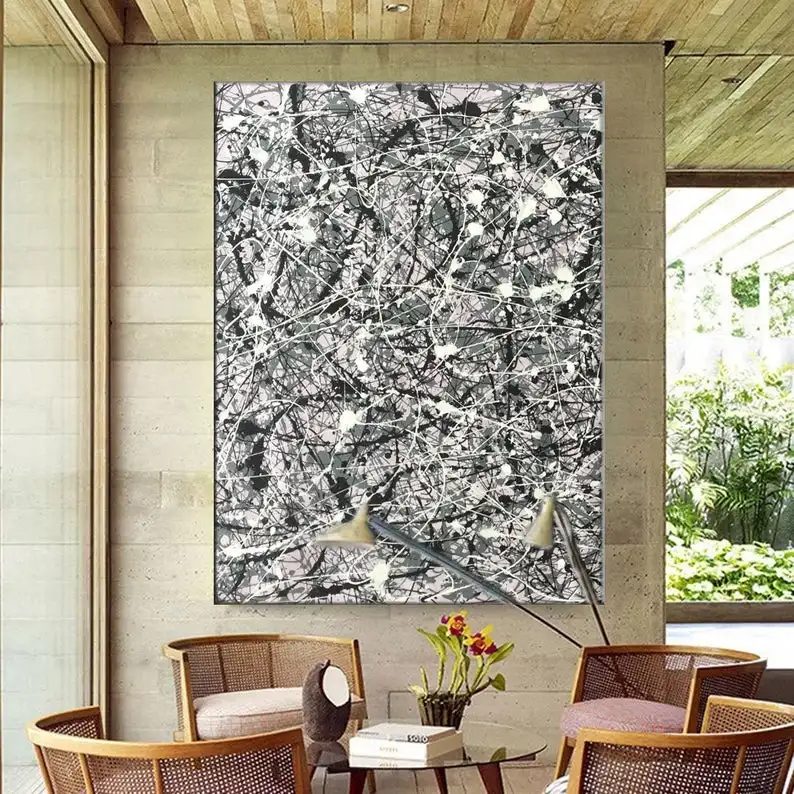 

oversized abstract oil painting, abstract painting original large, acrylic canvas art, splatter painting on canvas, modern wall