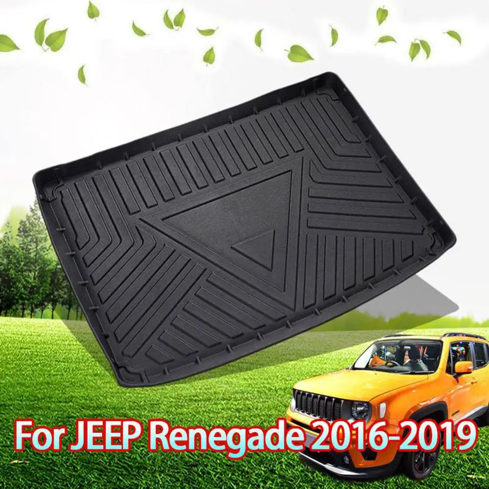 Резиновая подкладка для багажника коврик груза напольный лоток Jeep Renegade 2016 2019| |