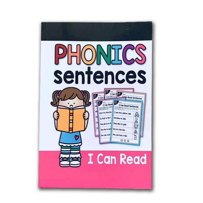 Книга для упражнений Phonics на 113 страниц я могу читать простые предложения учебная