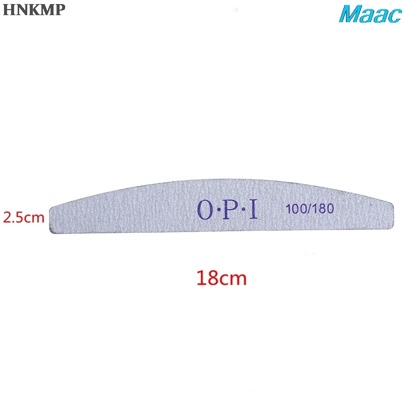 

50pcs/Lot Wooden Nail Files Professional Nail Buffer 100/180 Wood Nail File Gel Polishing Wood Sanding Grey Boat/Grey Half Moon