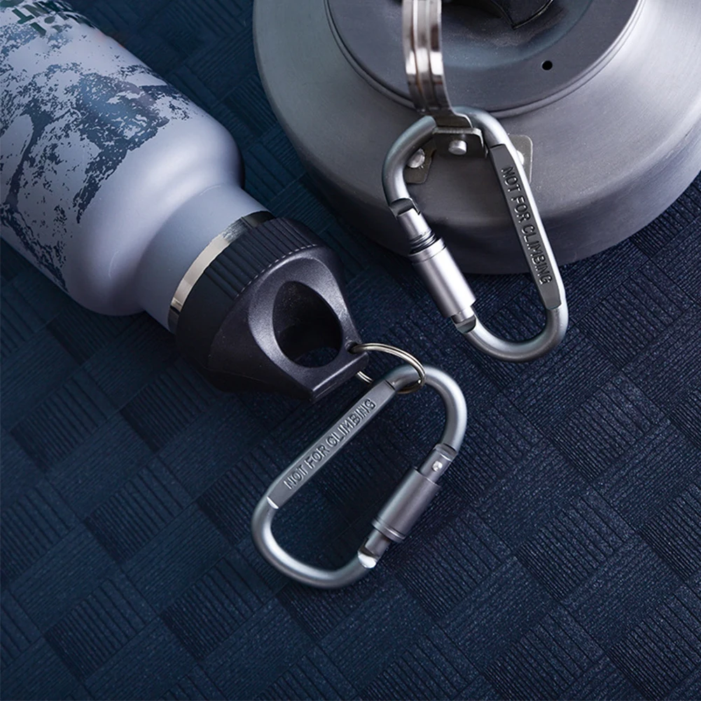 Упаковка из 4 алюминиевых D-образных пряжек карабин ремень зажим для крючка