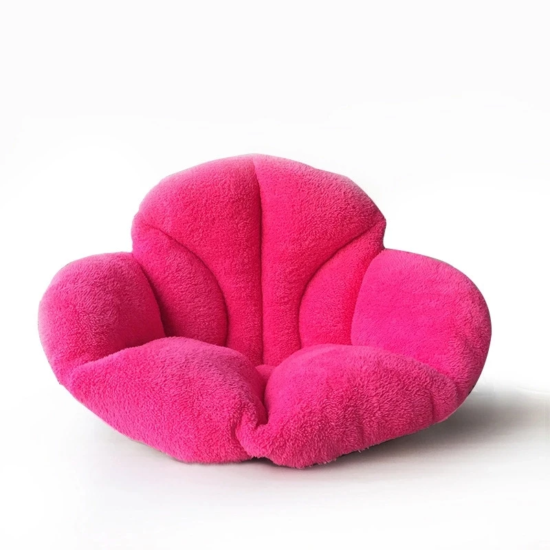 Rose Pink Многофункциональная мягкая плюшевая подушка для дивана, автомобиля, стула, гостиницы, украшения дома, многофункциональная Складная утолщенная Подушка для стула - Цвет: Rose Pink