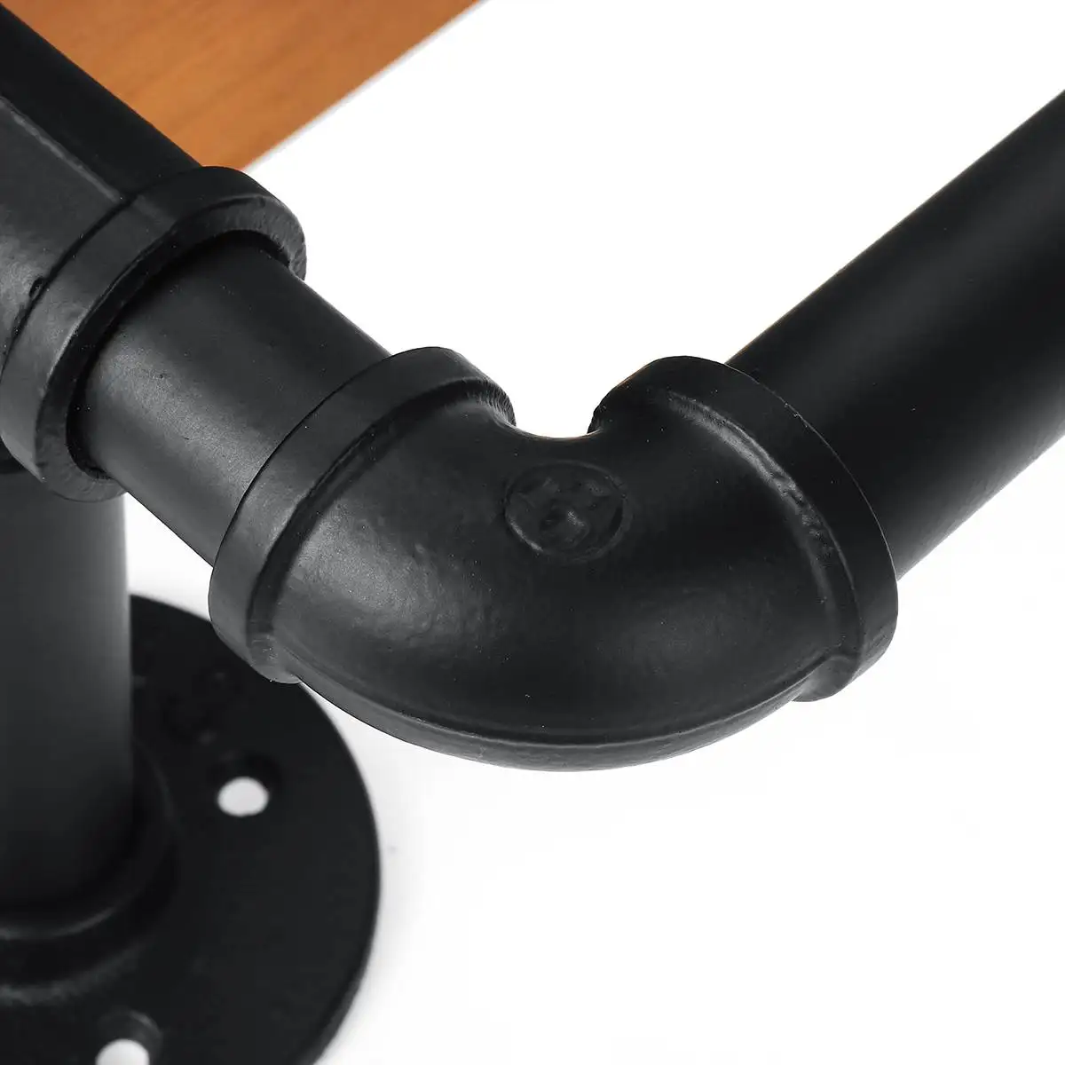 

Wall Mounted Shelf Creative Retro Wood Iron Storage Rack Kitchen Bathroom Organizers Home Decor Support Fram Hardware