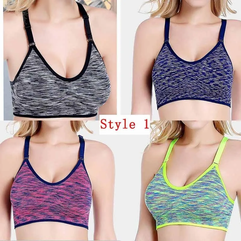 Женский спортивный бюстгальтер VEAMORS 2 стиля для йоги фитнеса бега дышащий