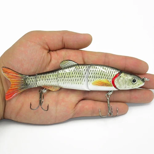 5 сегментов рыболовная приманка крючки с крючком рыболовные снасти в форме 3D