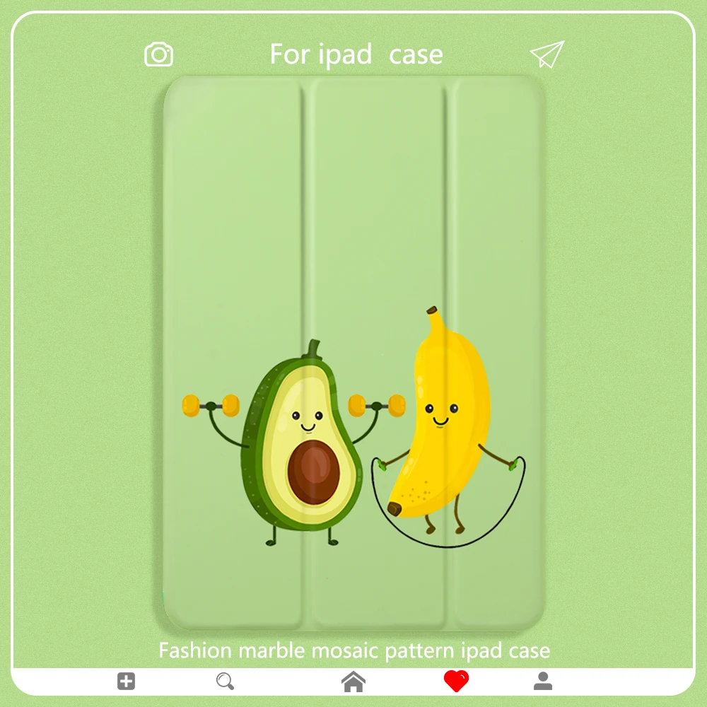 Чехол с авокадо для ipad 7 го поколения симпатичный чехол 6 мини 5 Air 2 подставка