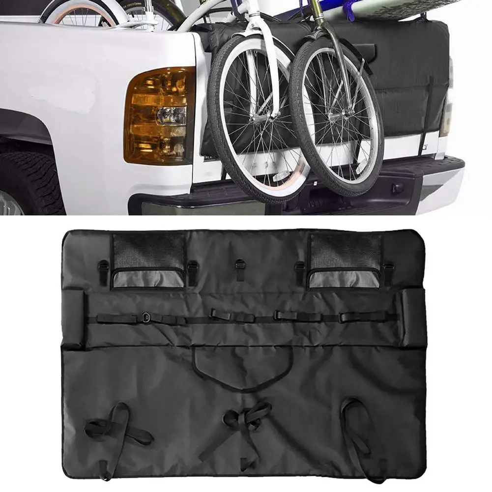 

Truck Tailgate Cover Protection Pad PVC Mesh Cloth Scratch Resistant Mountain Bike Pick-up Pad 53.54*37.01in Bike Accessories