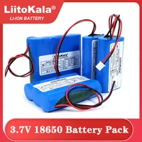3 7v 18650 lithium battery pack 1s2600mah 5200mah fishing led light bluetooth speaker 4 2v emergency diy batteries protection