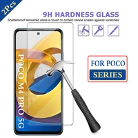 2pcs poco m4 pro 5g glass protective screen for xiaomi poco x3 nfc x3pro screen protector on poco f3 m3 m4 pro 5g tempered film