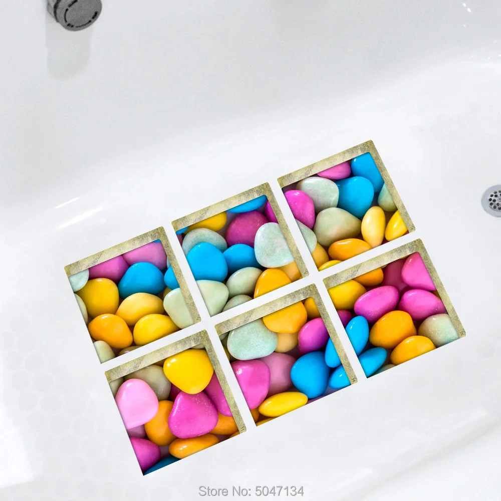 15c коврик для ванной 3D Противоскользящий водонепроницаемый стикер ванны