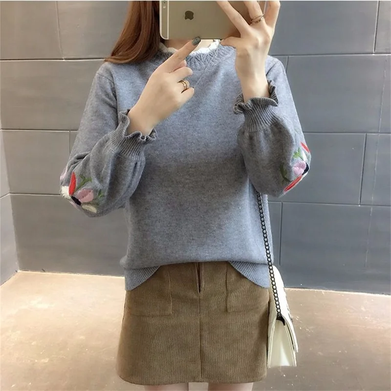 Fashion pullovers women autumn winter Women Knitted o-neck Sweater Soft and warm Jumper Slim Femme Elasticity Pullovers | Женская одежда