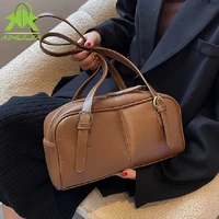 retro fashion high capacity women shoulder bags designer casual handbag the new high quality soft pu leather horizontal tote bag