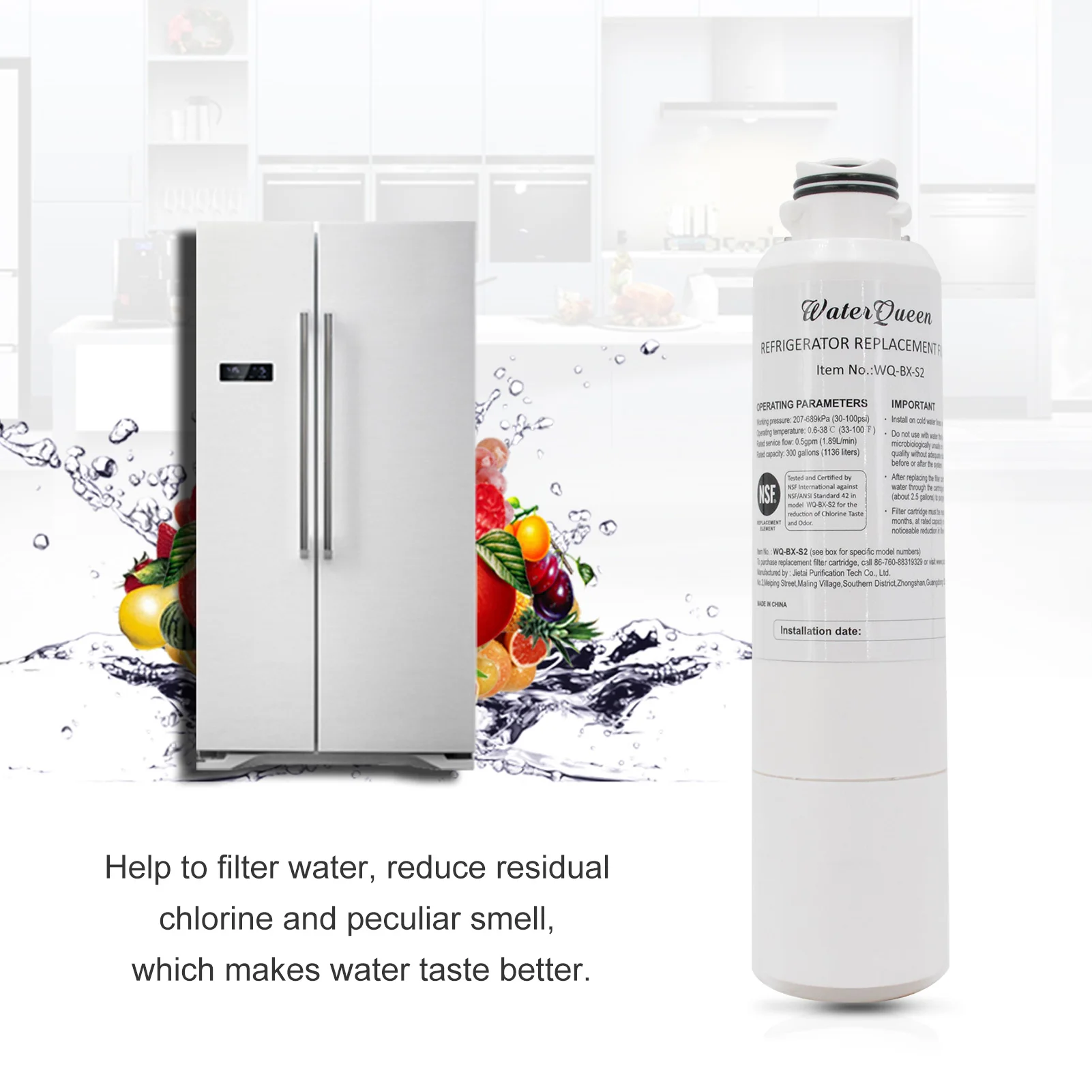 1 шт. фильтр для воды в холодильнике SAMSUNG DA29-00020B/Wss-2/WF294/AQUA FRESH WF-294/вода SENTINEL