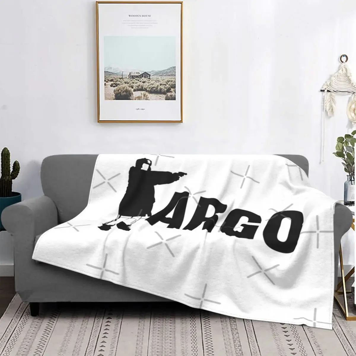

Fargo Movie-Manta negra para cama, cobertor a cuadros, Sudadera con capucha