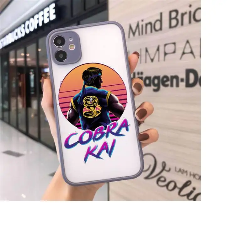 

Cobra Kai Phone Cases Matte transparent For Gray iPhone 12 Mini 11 Pro XR XS Max 7 8 Plus X Back Cover