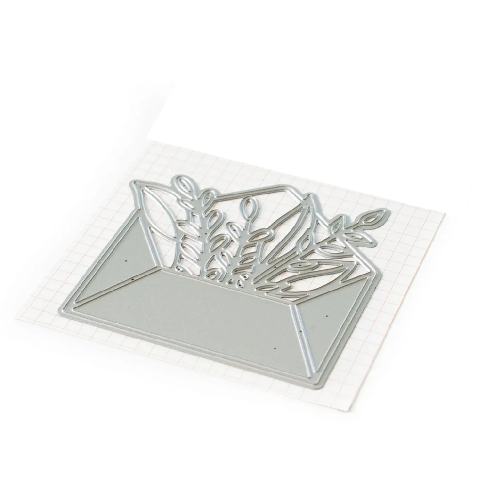 New Leaf envelope decoration metal Cutting Dies Stencils DIY Scrapbooking Paper/photo Cards Embossing | Дом и сад