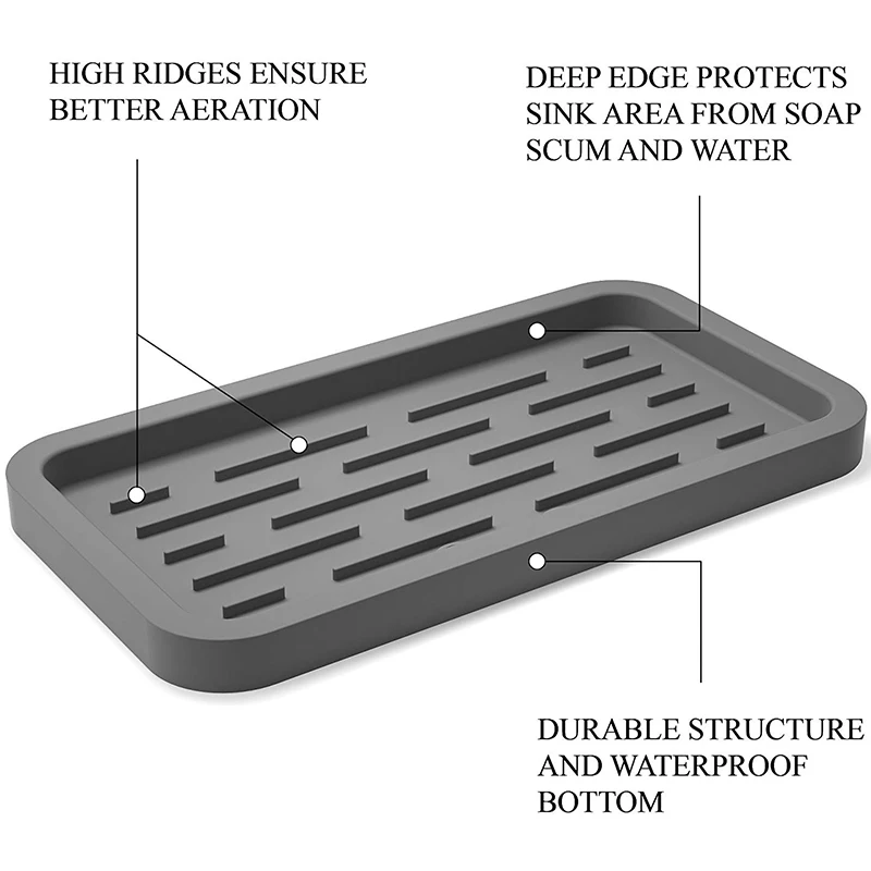 Губка держатель Кухонная Раковина Органайзер лоток для губки дозатор мыла